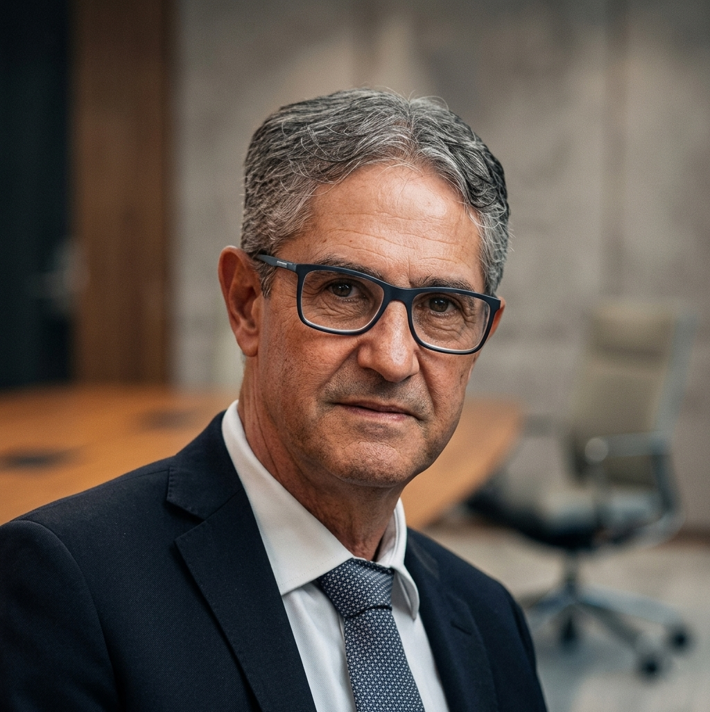 Adão Barcelos, Sócio Administrador e Contador — imagem de exemplo, substituir por foto oficial